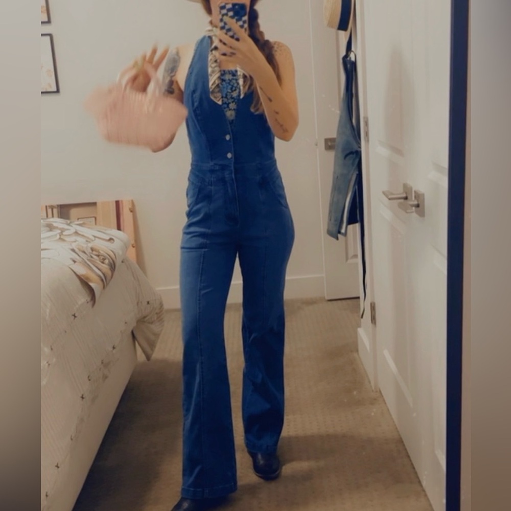 Free People -We The Free Cruz Jumpsuit - Size 28 - Picture 2 of 15